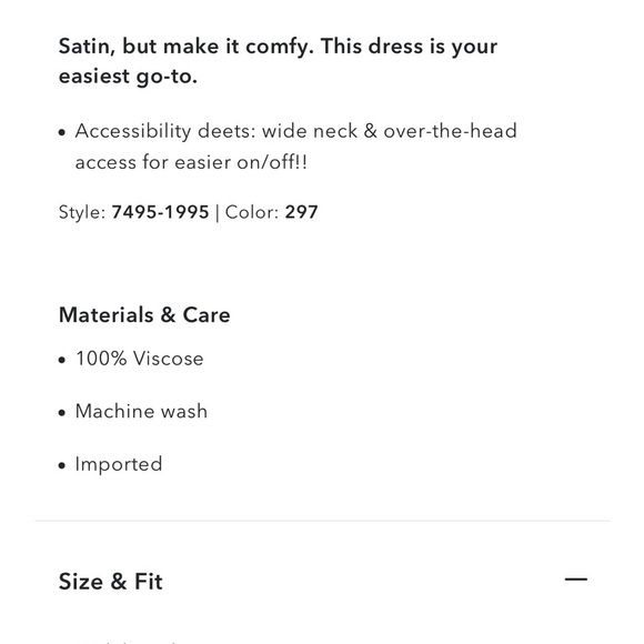 Brown Satin Slip Dress (NWT) - Picture 5 of 6